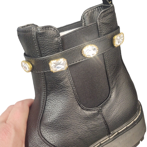 *SALE* NWOT UNIONBAY Black Combat Boots Size 9.5 - Picture 6 of 9